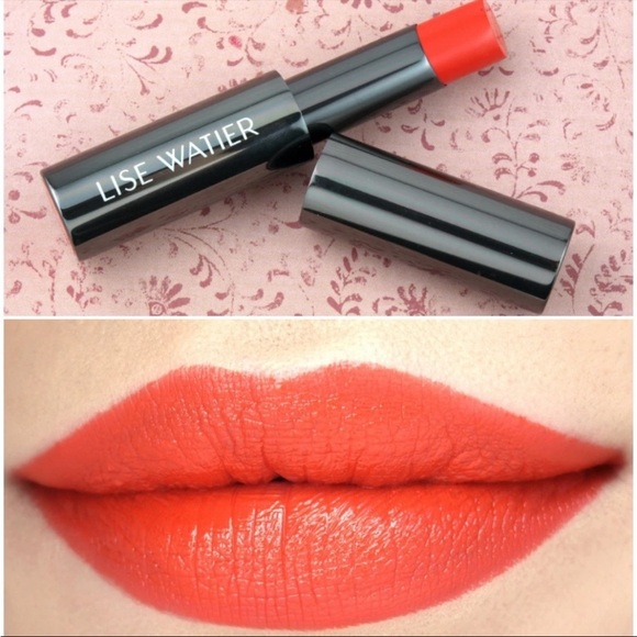 Lise Watier Rouge Intense Suprême Lipstick Jade 71563 Coral Red NIB Labrador Tea - Picture 1 of 8